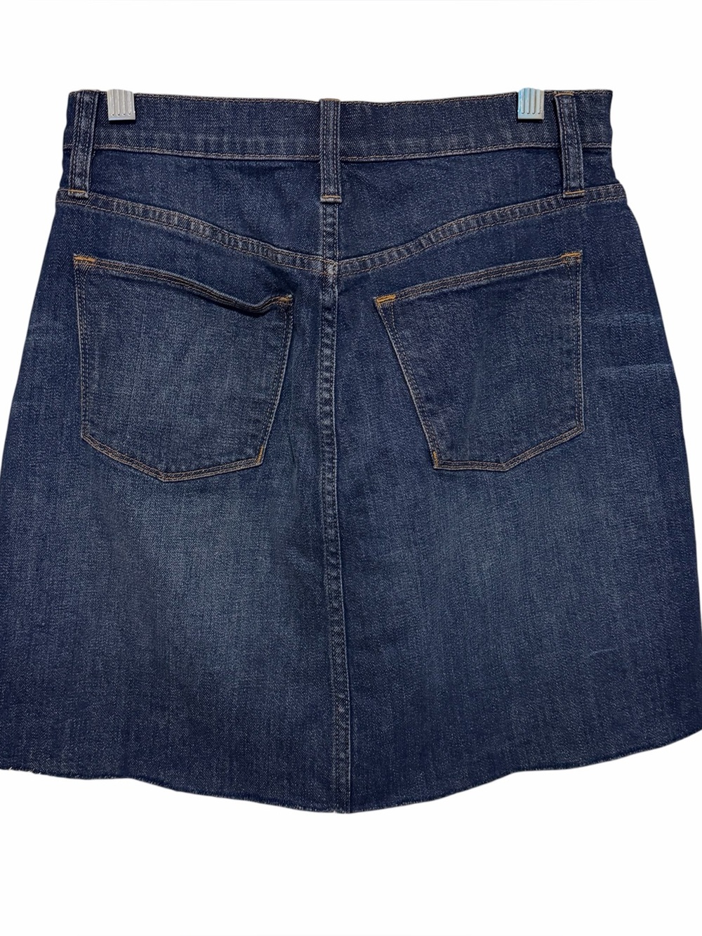 J. Crew Trademark Women's Denim Stretch Frayed Hem Mini Skirt - Size 25 - Picture 3 of 5